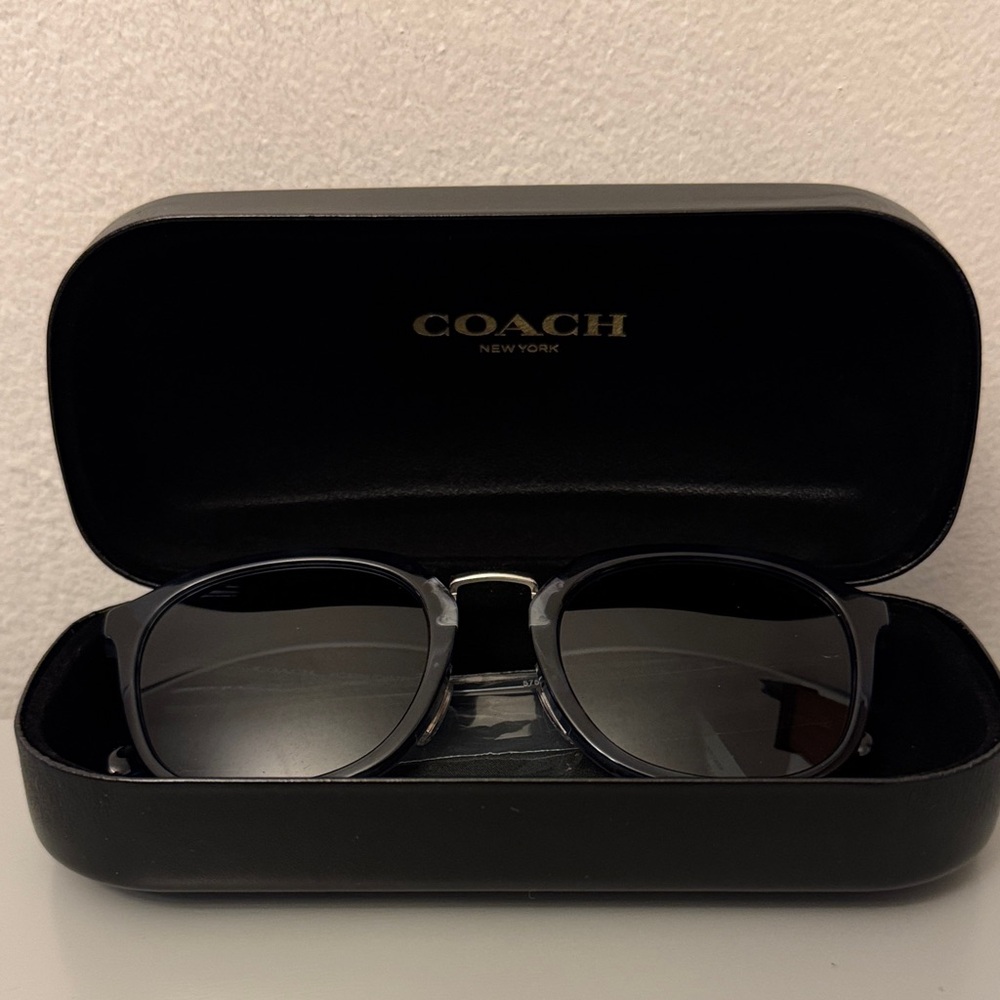 Coach Blue Women's Sunglasses with Branded Case